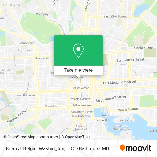 Brian J. Belgin map