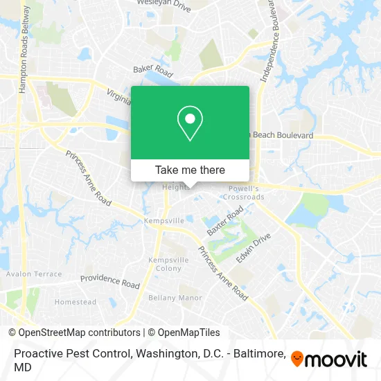 Proactive Pest Control map