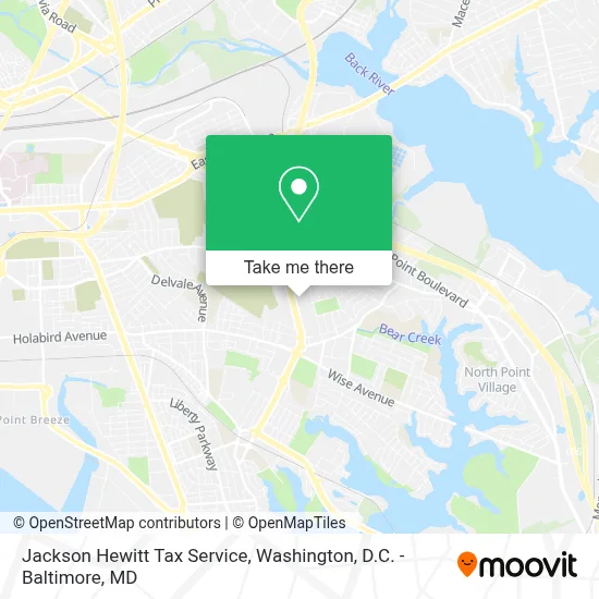 Jackson Hewitt Tax Service map