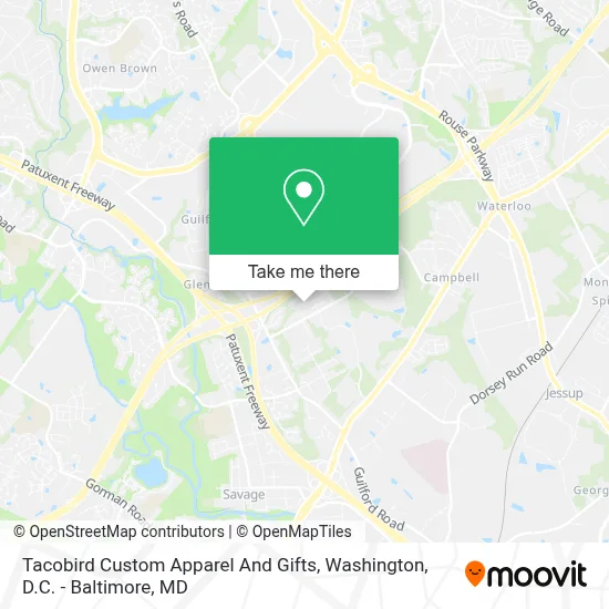 Tacobird Custom Apparel And Gifts map