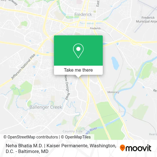 Neha Bhatia M.D. | Kaiser Permanente map