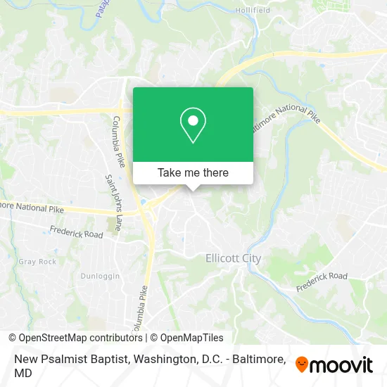 New Psalmist Baptist map
