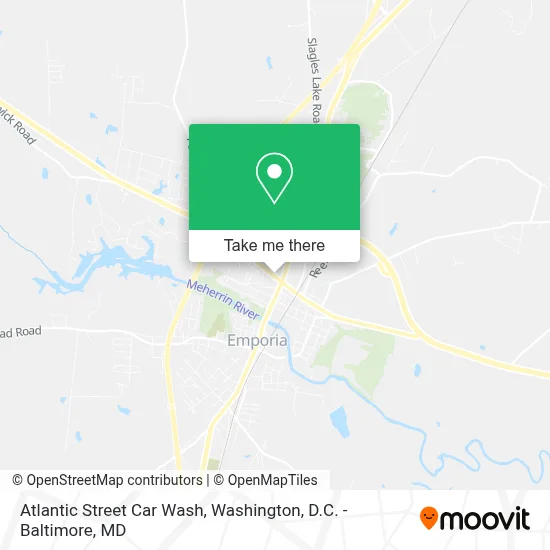 Atlantic Street Car Wash map
