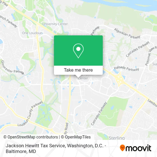 Jackson Hewitt Tax Service map