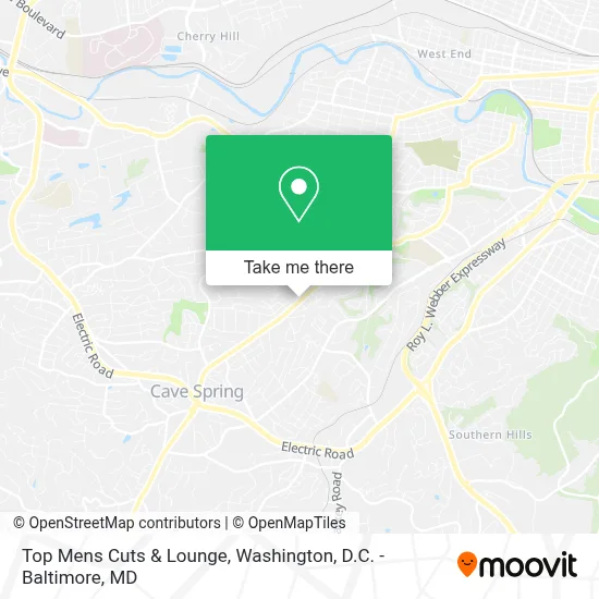 Top Mens Cuts & Lounge map