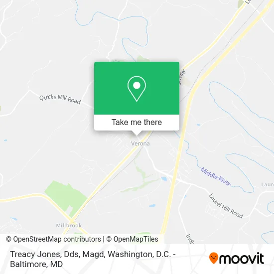 Treacy Jones, Dds, Magd map