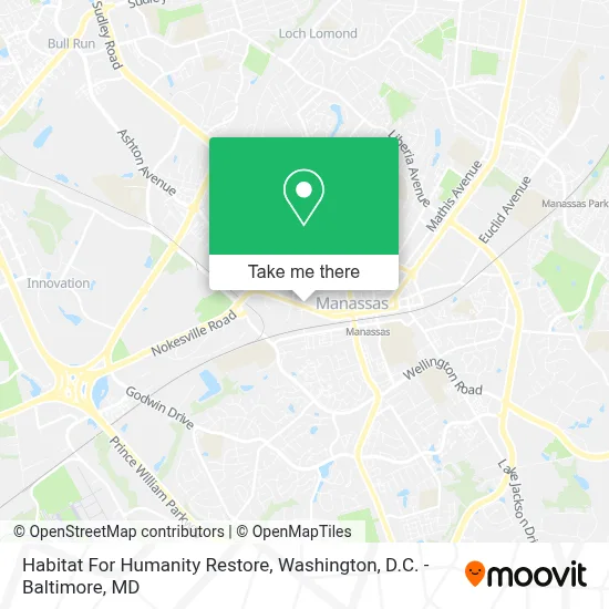 Habitat For Humanity Restore map