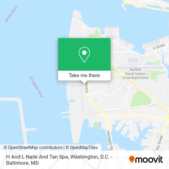H And L Nails And Tan Spa map