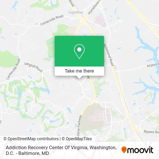 Addiction Recovery Center Of Virginia map