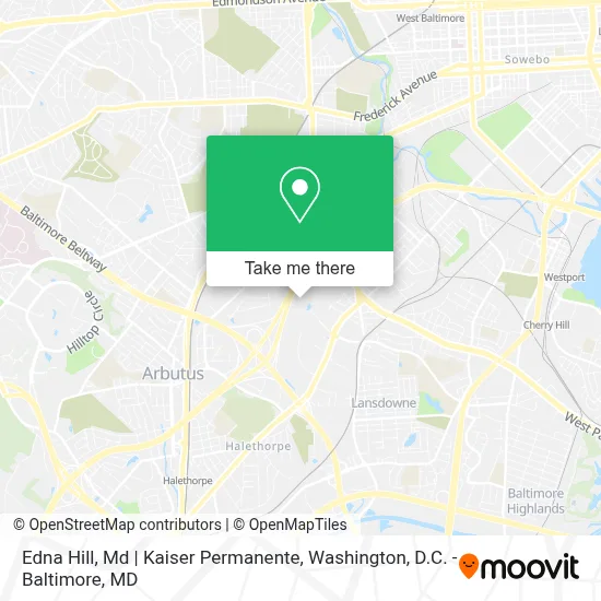 Edna Hill, Md | Kaiser Permanente map