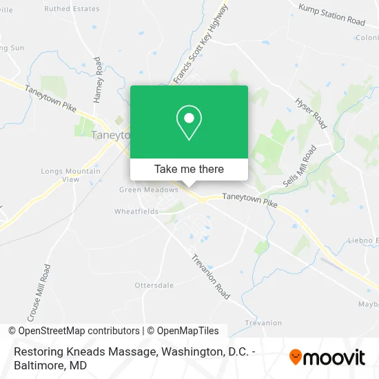 Restoring Kneads Massage map