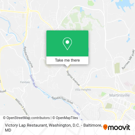 Victory Lap Restaurant map