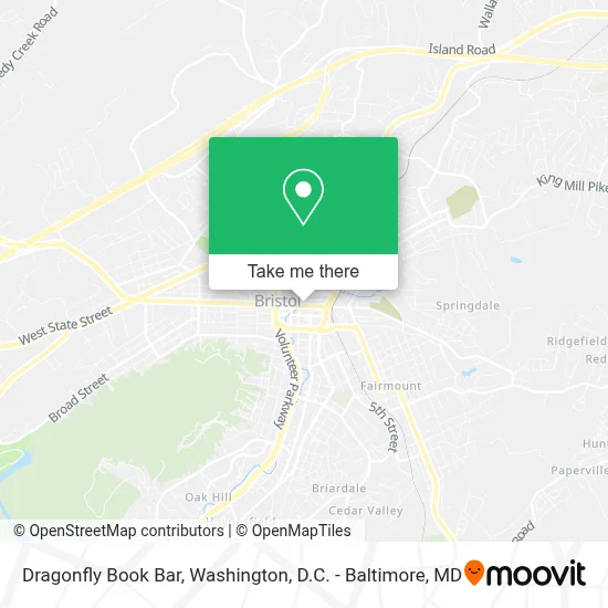 Dragonfly Book Bar map