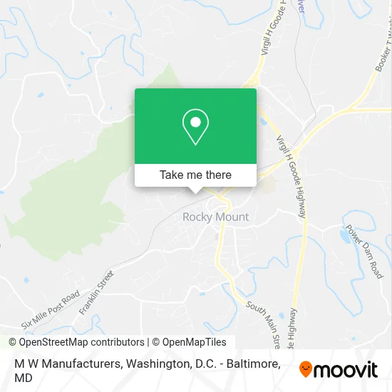 M W Manufacturers map