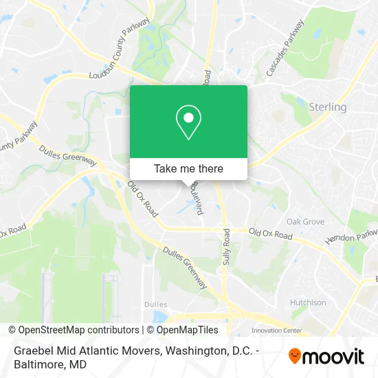 Graebel Mid Atlantic Movers map