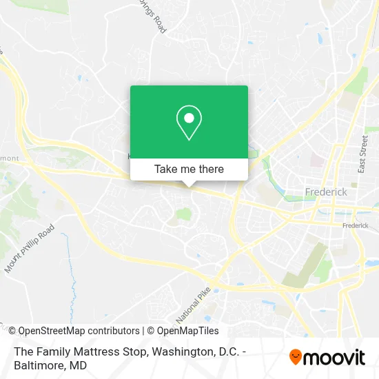 The Family Mattress Stop map