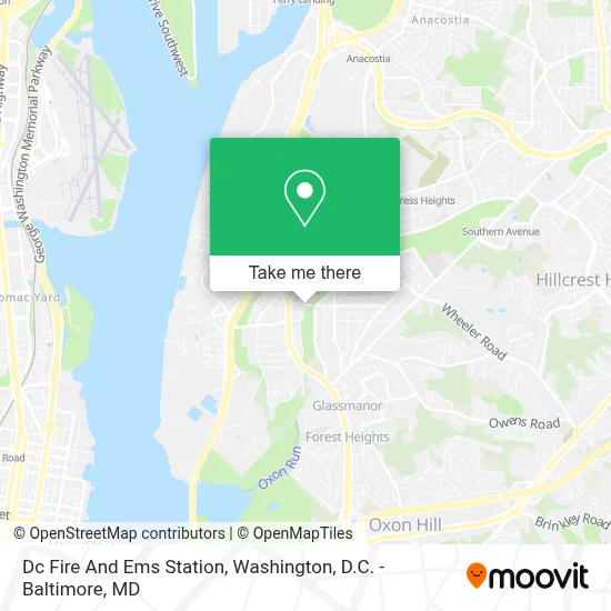 Dc Fire And Ems Station map