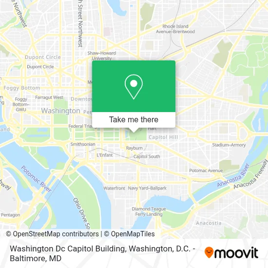 Washington Dc Capitol Building map