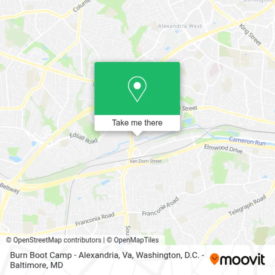 Burn Boot Camp - Alexandria, Va map