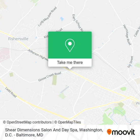 Shear Dimensions Salon And Day Spa map