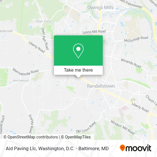 Aid Paving Llc map