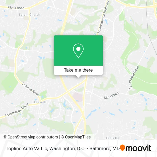 Topline Auto Va Llc map