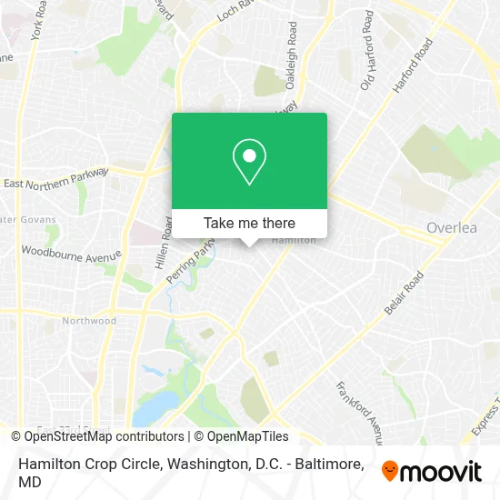 Hamilton Crop Circle map