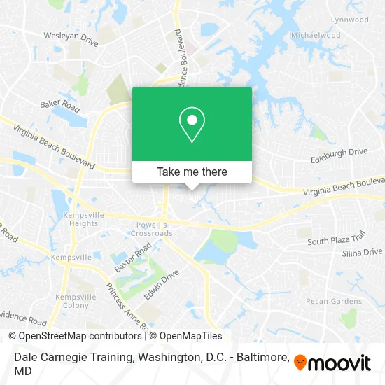 Dale Carnegie Training map