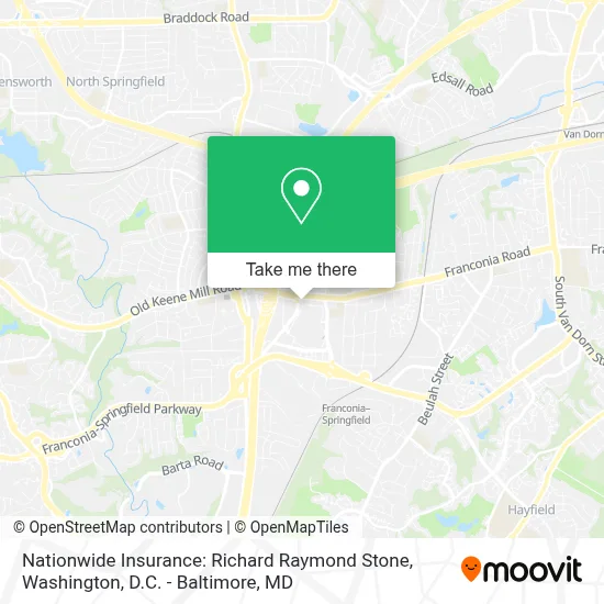 Nationwide Insurance: Richard Raymond Stone map