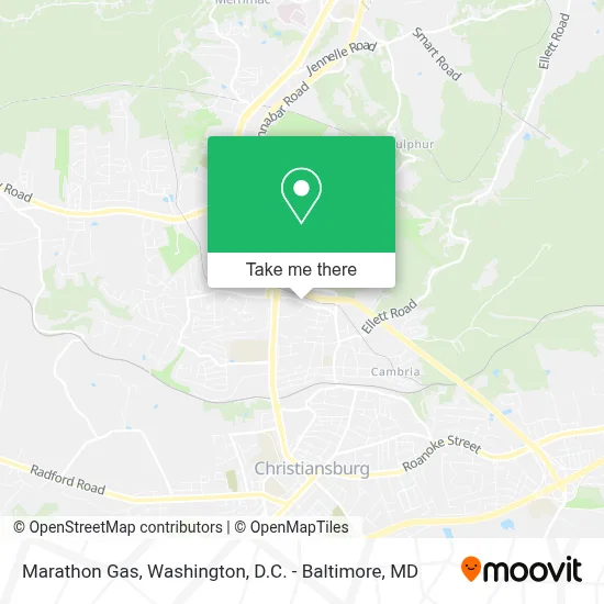 Marathon Gas map