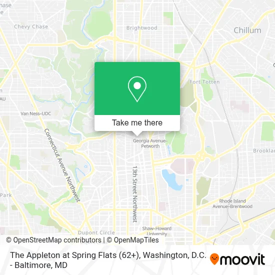 The Appleton at Spring Flats (62+) map