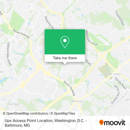 Ups Access Point Location map