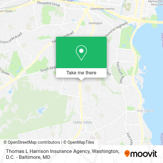 Thomas L Harrison Insurance Agency map