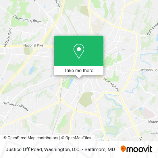 Justice Off Road map