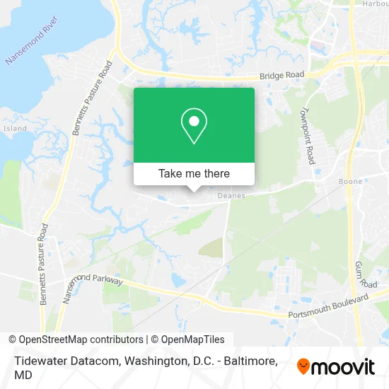 Tidewater Datacom map
