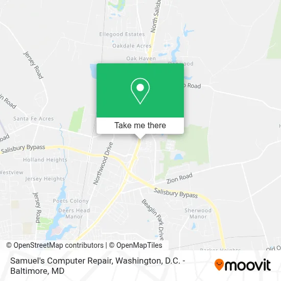 Samuel's Computer Repair map
