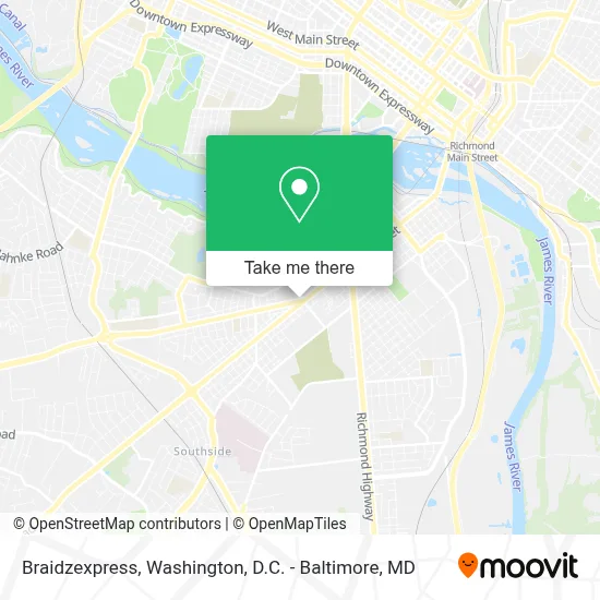 Braidzexpress map