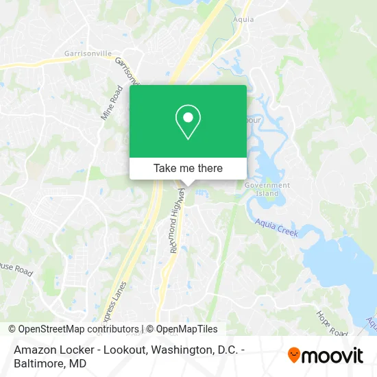 Amazon Locker - Lookout map