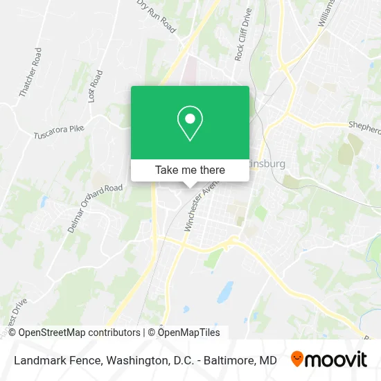 Landmark Fence map