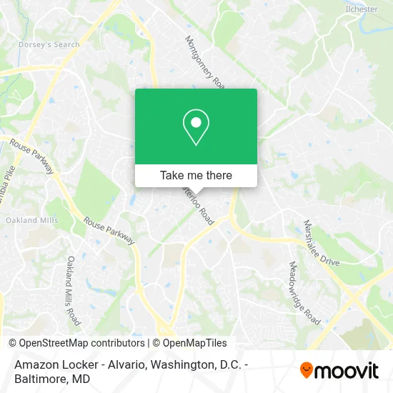 Amazon Locker - Alvario map