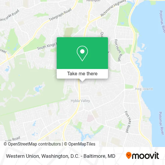 Western Union map