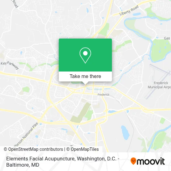 Elements Facial Acupuncture map