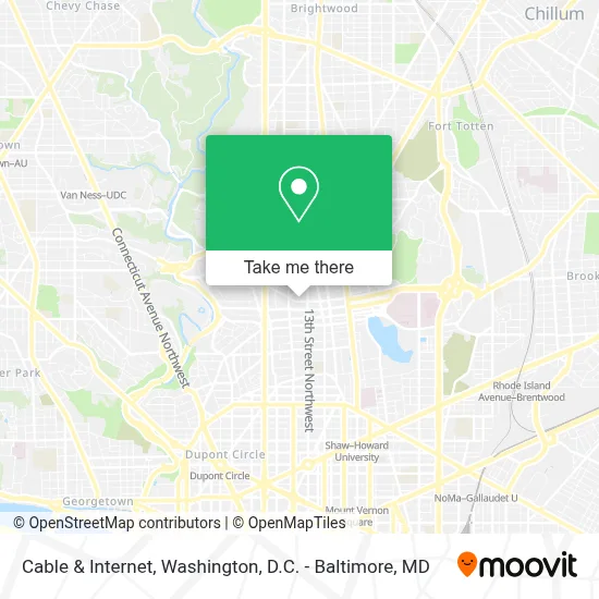 Cable & Internet map