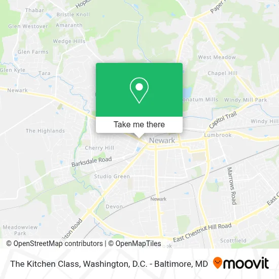 The Kitchen Class map
