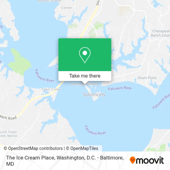 The Ice Cream Place map