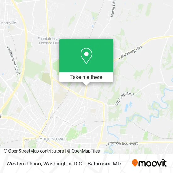 Western Union map