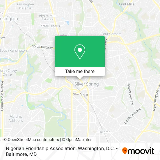 Nigerian Friendship Association map