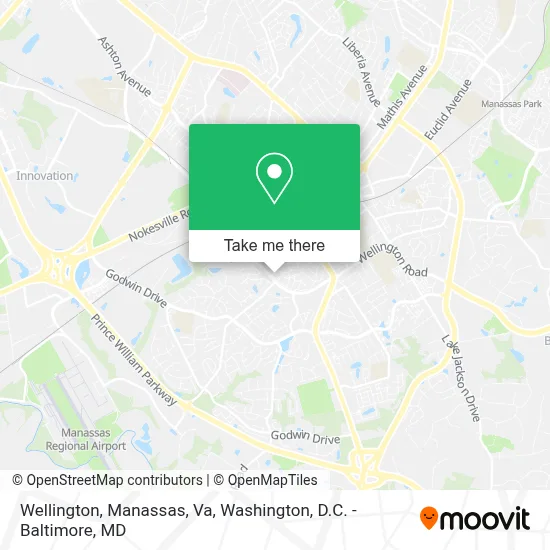 Wellington, Manassas, Va map
