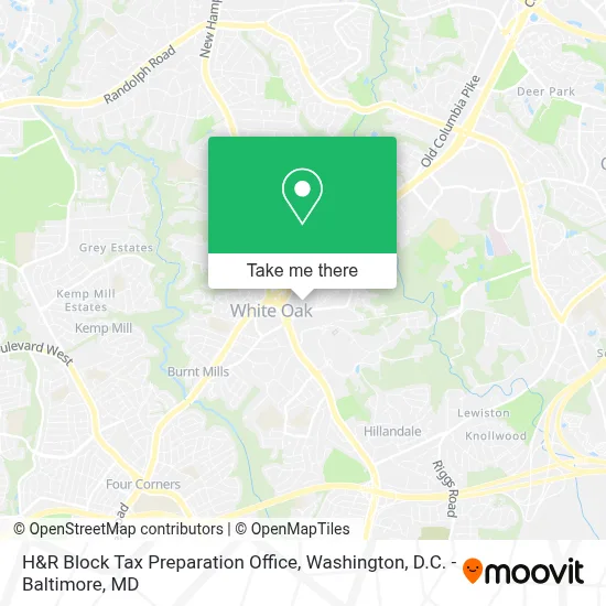 H&R Block Tax Preparation Office map