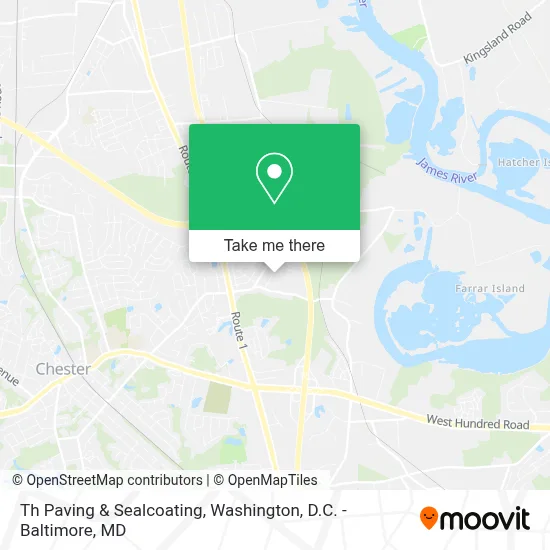 Th Paving & Sealcoating map